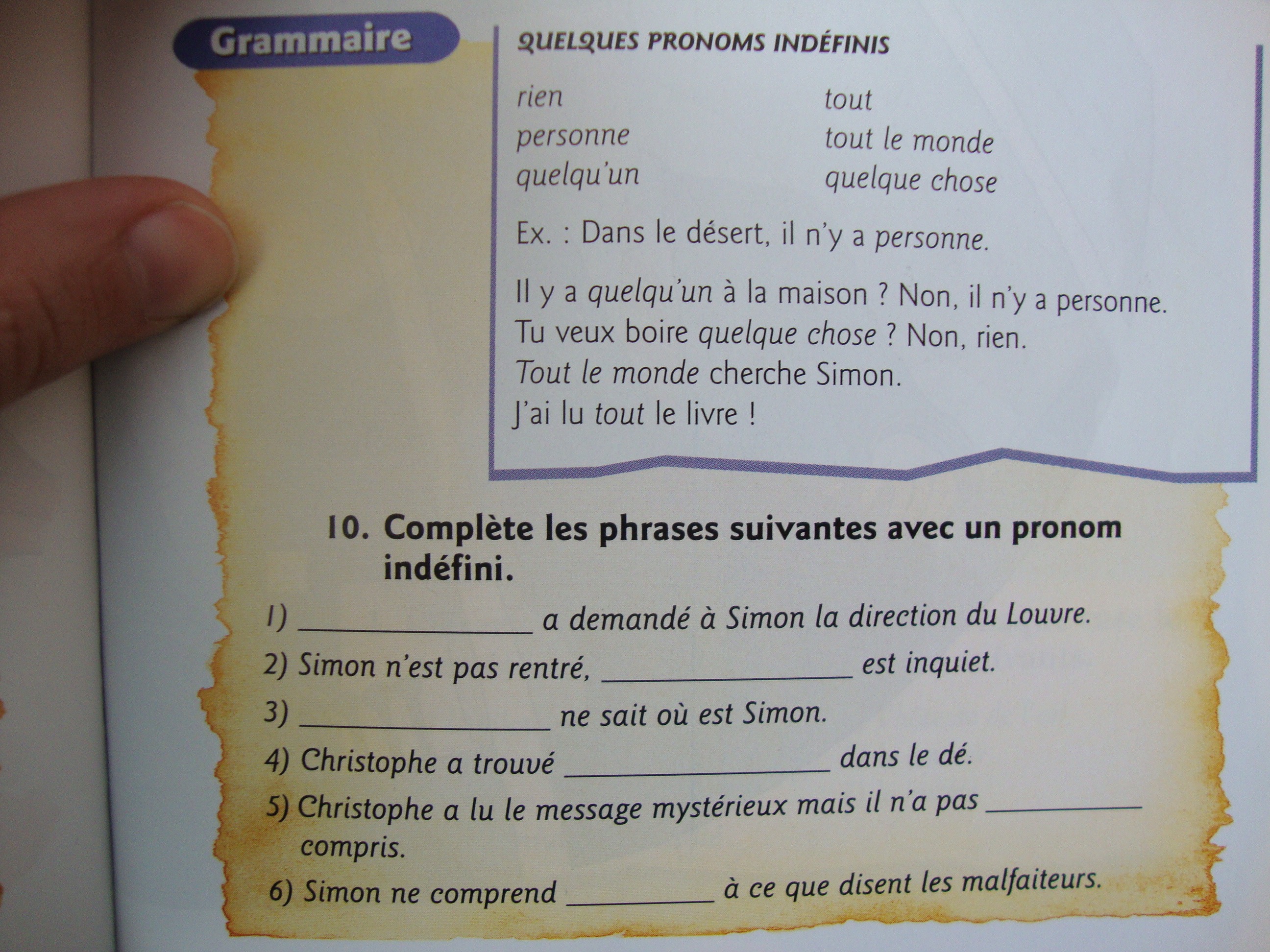 French Multiple Choice