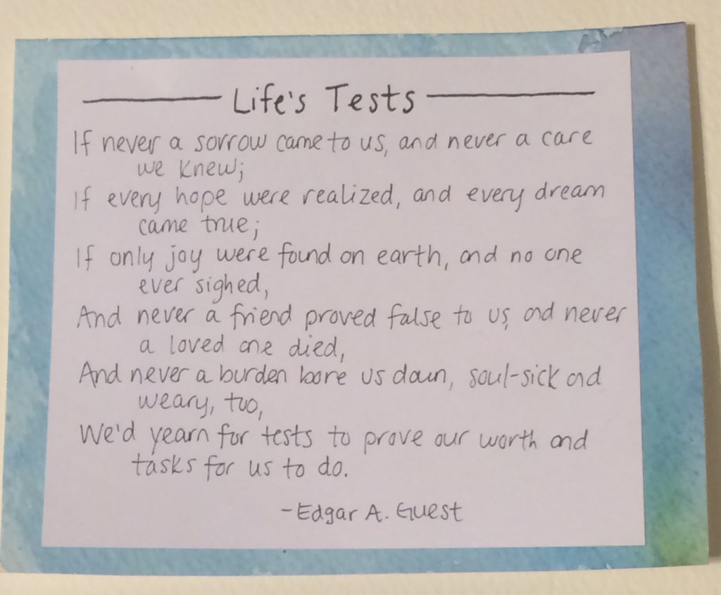 Life's Tests