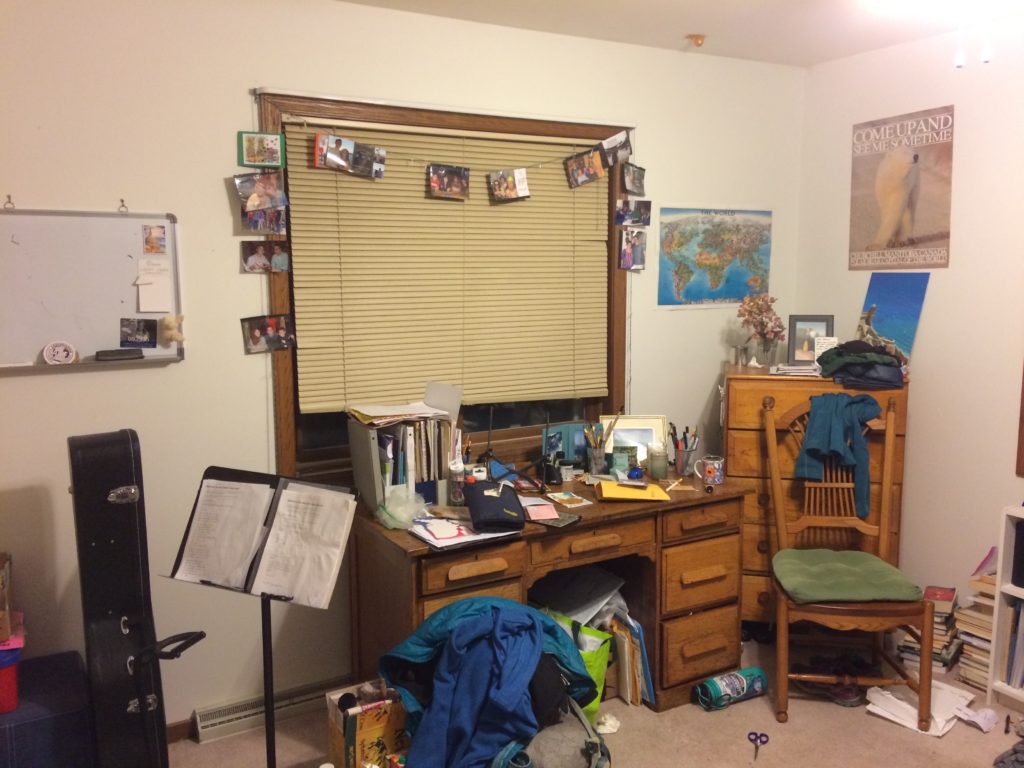 messy bedroom