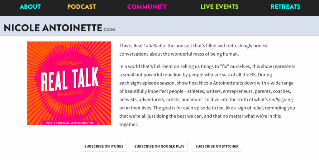 Real Talk Radio Nicole Antoinette