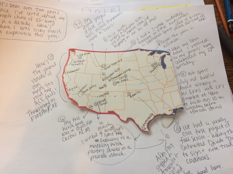 Holiday letter rough draft map