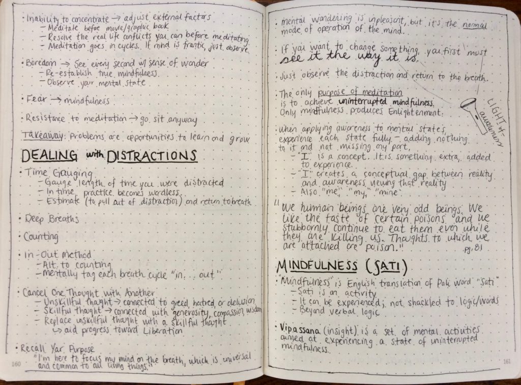 MIndfulness in Plain English Notes 6