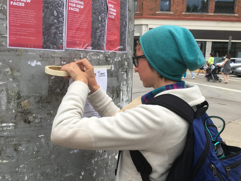 hanging flyer