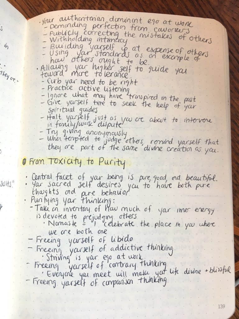 your sacred self book notes