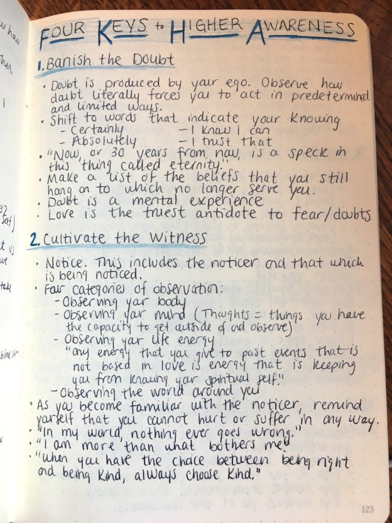 your sacred self book notes