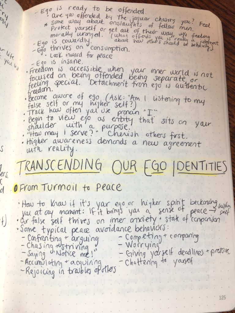 your sacred self book notes