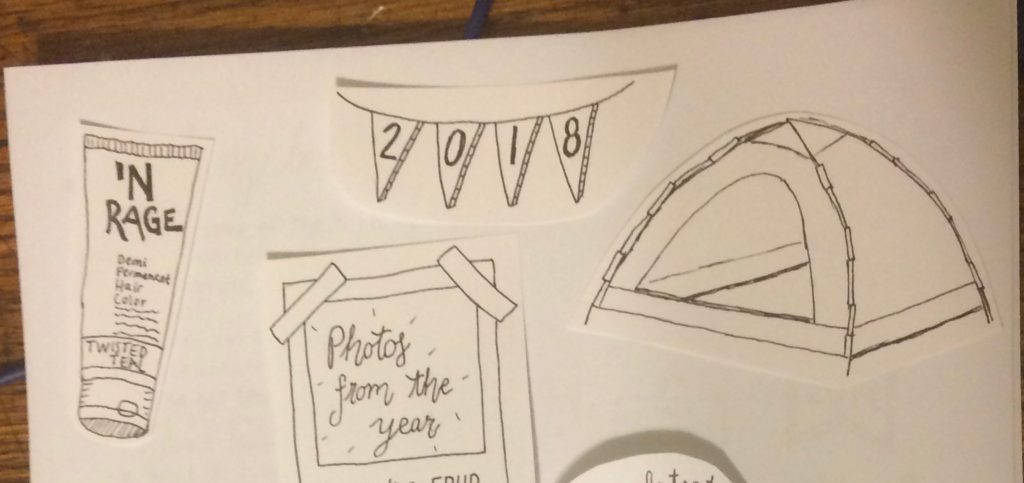 Creative holiday letter making